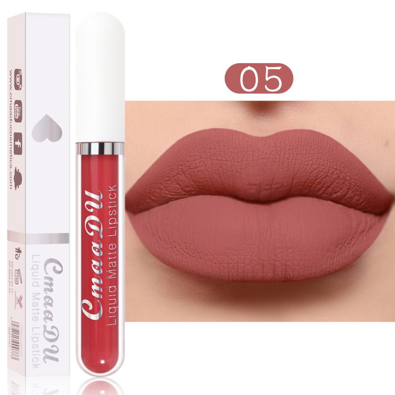 CmaaDu 18 Colors Long Lasting Lip Gloss Matte Velvet Liquid Lipstick Waterproof Moisturizing Lip Makeup Cosmetic TSLM1