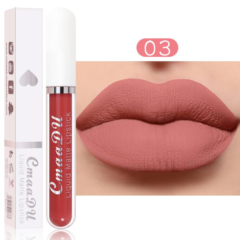 CmaaDu 18 Colors Long Lasting Lip Gloss Matte Velvet Liquid Lipstick Waterproof Moisturizing Lip Makeup Cosmetic TSLM1