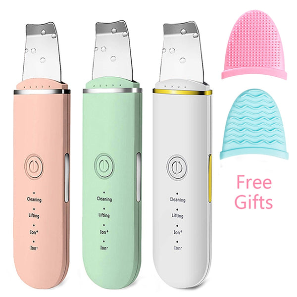 Beauty Ultrasonic Skin Scrubber USB Plug Facial Blackhead Remover Face Massager Skincare Tools Products Face Cleansing Acne