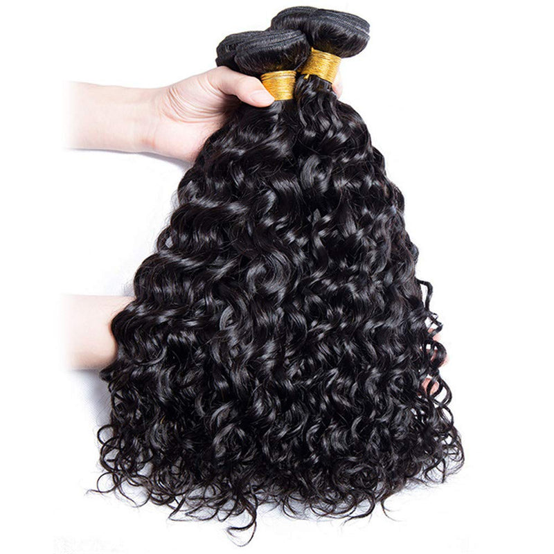 Peruvian 10A  Water Wave Bundles Unprocessed Water Wave Curly Human Hair Weave Bundles Remy Water Wave Hair Extensions No Tangle