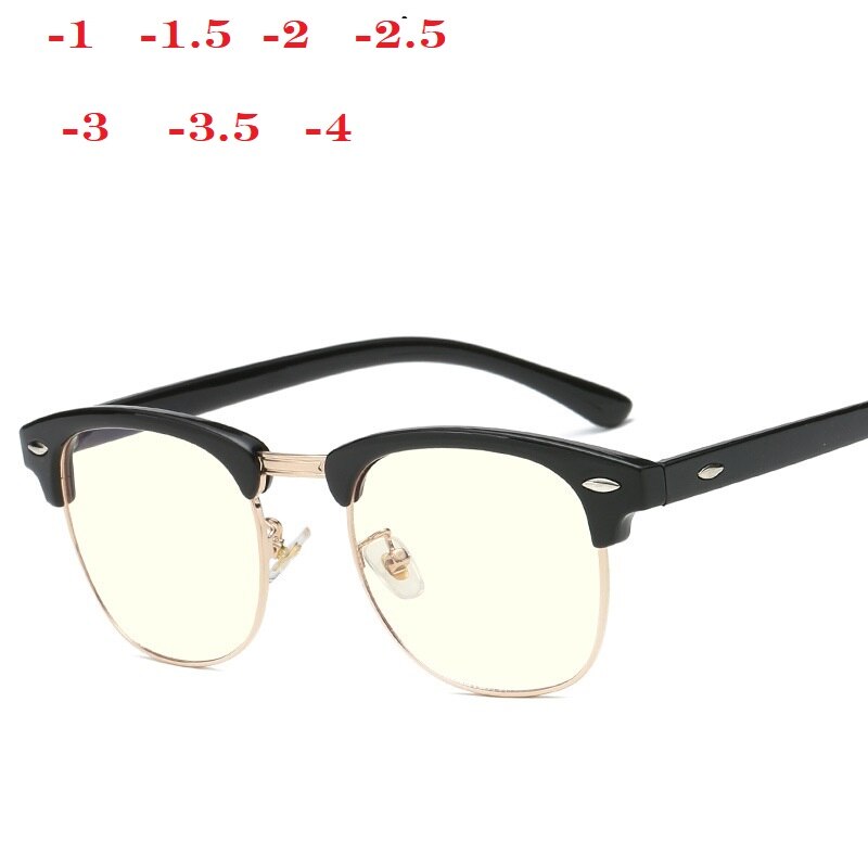 Classic Myopia Glasses Women Men Optical Glasses metal  Eyewear Frame Spectacles Glasses