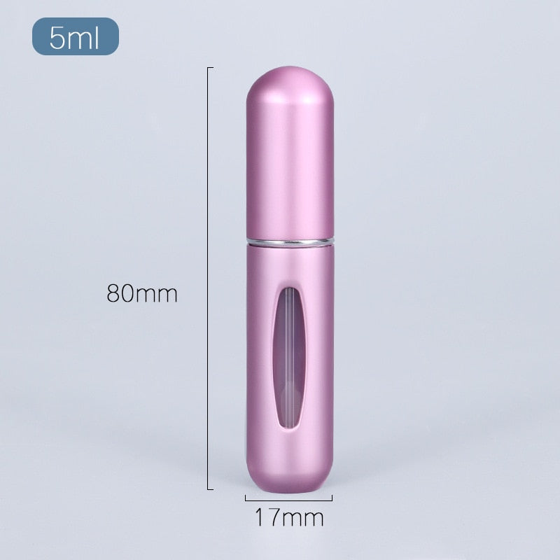 5ml Perfume Atomizer Portable Liquid Container For Cosmetics Mini Aluminum Spray Alcochol Empty Bottle  Refillable For Traveling